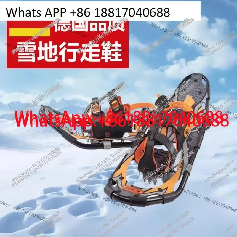 Raquetas de Nieve G2, Equipo para Caminar en la Nieve, Crampones Antideslizantes, Zapatos de Senderismo Ajustables, Snowboard