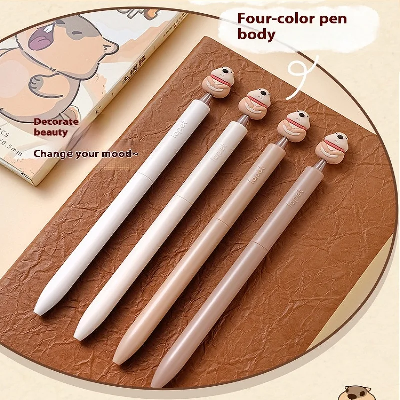 

Lopet Kawaii Decompression Rotate Gel Pen Internet Celebrity Groundhog Fun Doll 0.5MM Quick Drying Black Core Student Stati