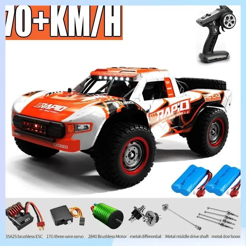 

Rc Car Off Road 4x4 50km/h Or 70km/h High Speed Brushless Motor Monster Truck 1/16 Desert/Snow Racing Drift Cars Toys For Boys