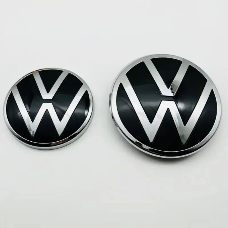 2 шт. глянцевые передние и задние эмблемы для моделей VW (2021-2023) — Golf 8/Magotan/Polo/CC/T-ROC [ACC не совместимые]