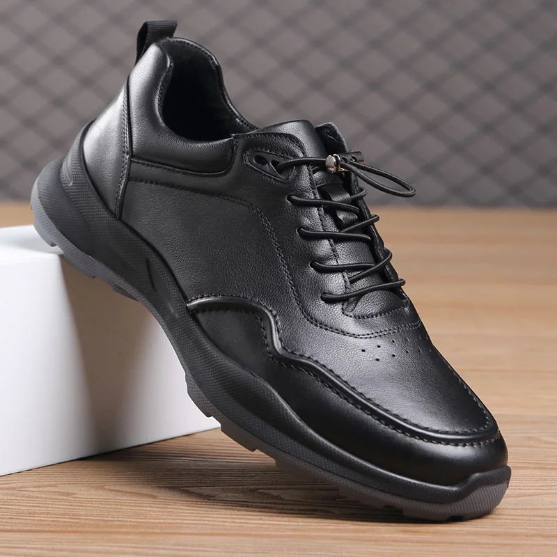 Fashion Casual Natural Genuine Leather Shoes Men Sale Famous Sports Cowhide Sneakers Street Walking Outdoor Original Size 45 37