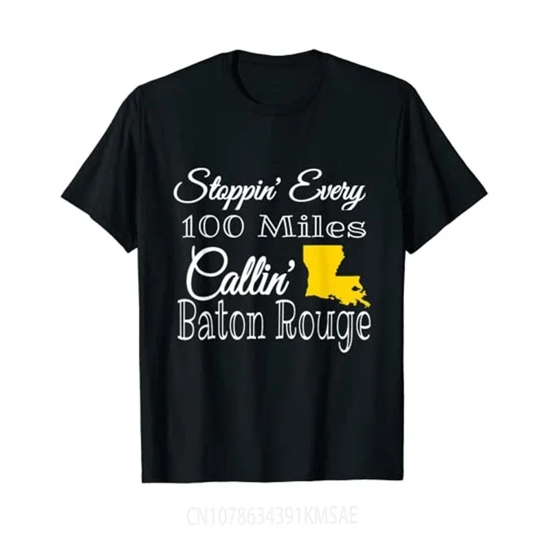 Callin' Baton Rouge Music Concert T-Shirt Letters Printed Graphic Tee Tops Streetwear Clothes Aesthetic Outfits Novelty Gifts