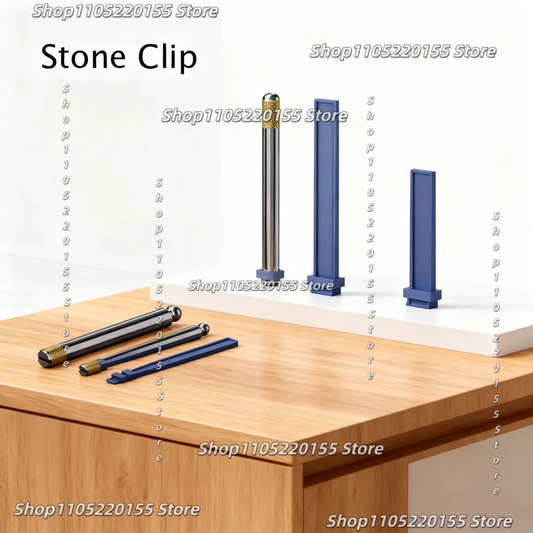 Bellstone Plastic Stone Holder Boride Polishing Oilstone Metal Clips for 3x6 / 3x13 / 6x13mm