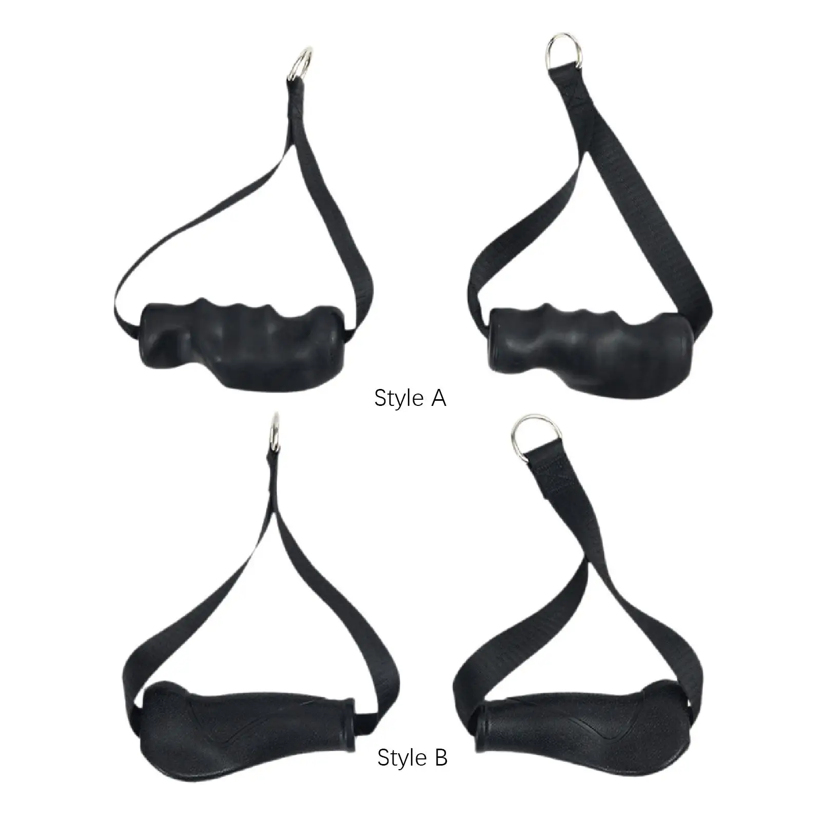 2Pcs Exercise Handles Accessories Replacement Comfortable Versatile Grips for Cable Machine Pulleys Pilates Fitness Workout Yoga