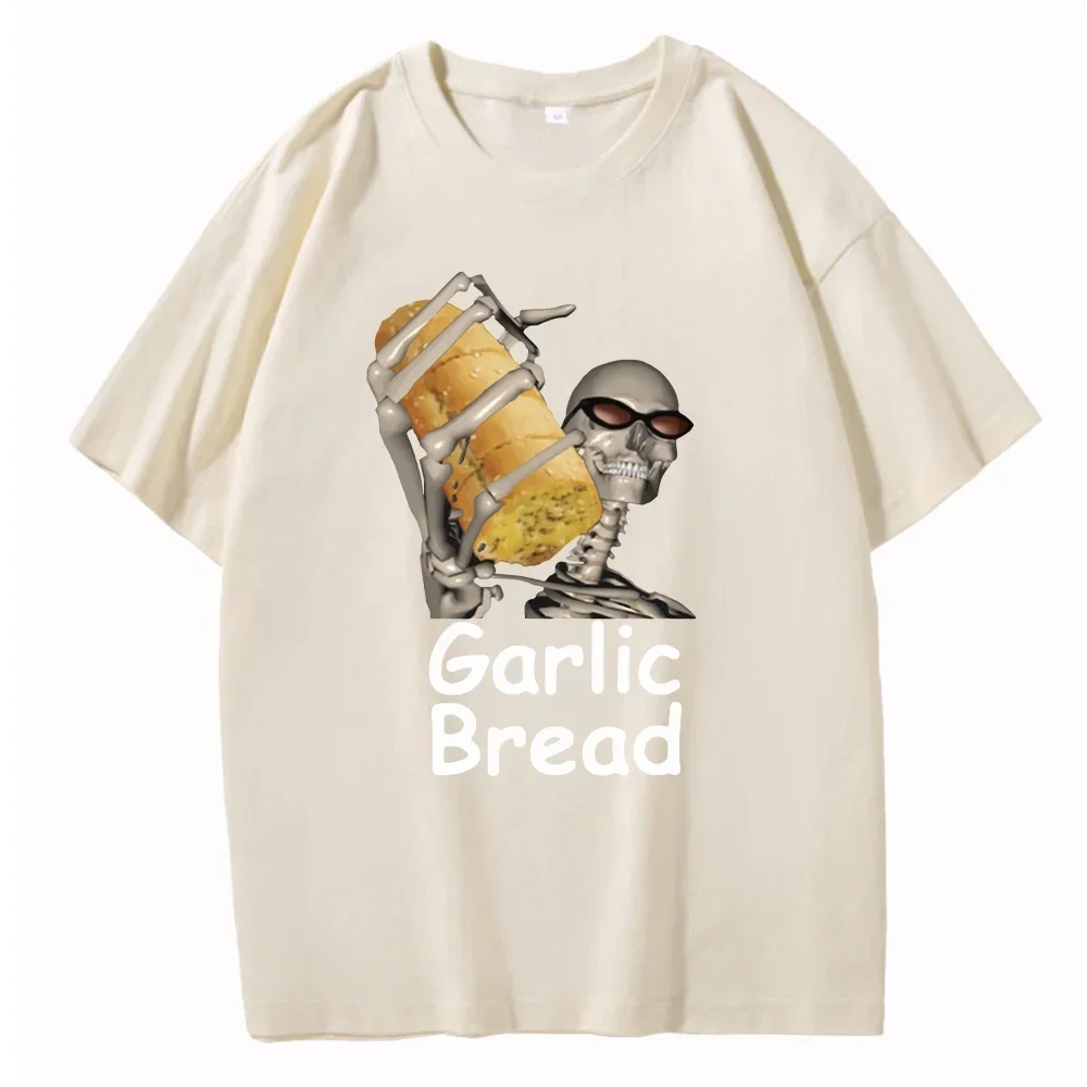 Garlic Bread Men T Shirt Graphic Vintage 100% Cotton When Ur Mom Com HOM N Maek Hte Unisex Summer Women Tshirts Loose Streetwear