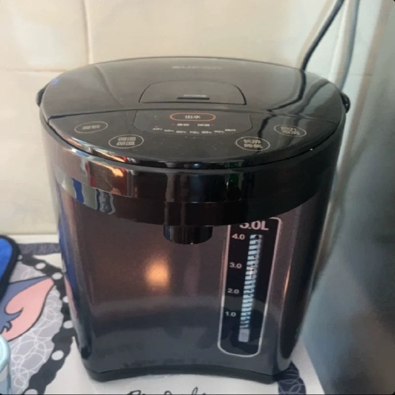 غلاية كهربائية 220 فولت، موزع مياه ساخن مع تحكم في درجة الحرارة، زر تشغيل واحد للمنزل DC