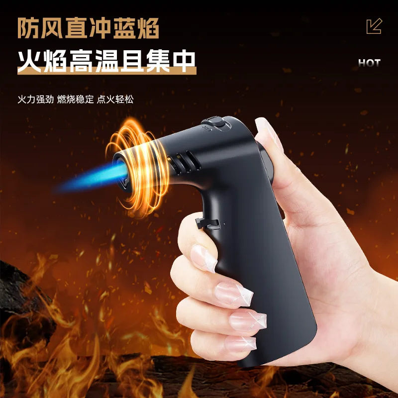 2026 Focus SG005 Bird Spray Gun All-metal Cigar High Temperature Resistant Lighter Outdoor Barbecue Direct Inflatable Ignition