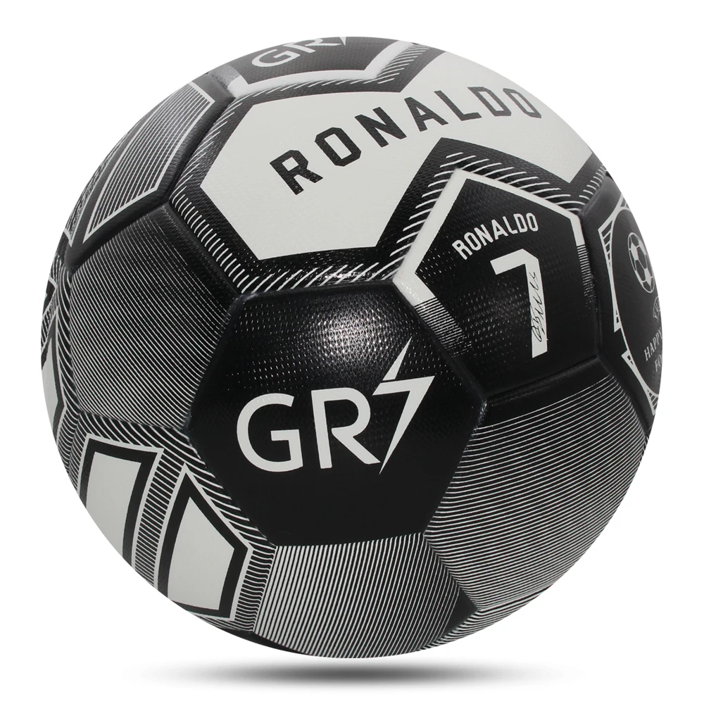 Palloni da calcio di alta qualità Formato standard 5 Materiale PU Obiettivo senza cuciture Squadra Gioco di partite all'aperto Allenamento di calcio Ballon De Foot