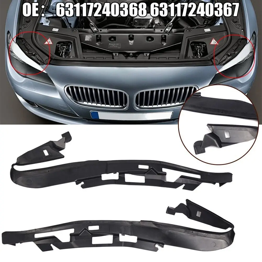 For 2010-2014 BMW 5 series F10 F11 car front upper headlight cover strip sealing gasket OE:63117240367 63117240368