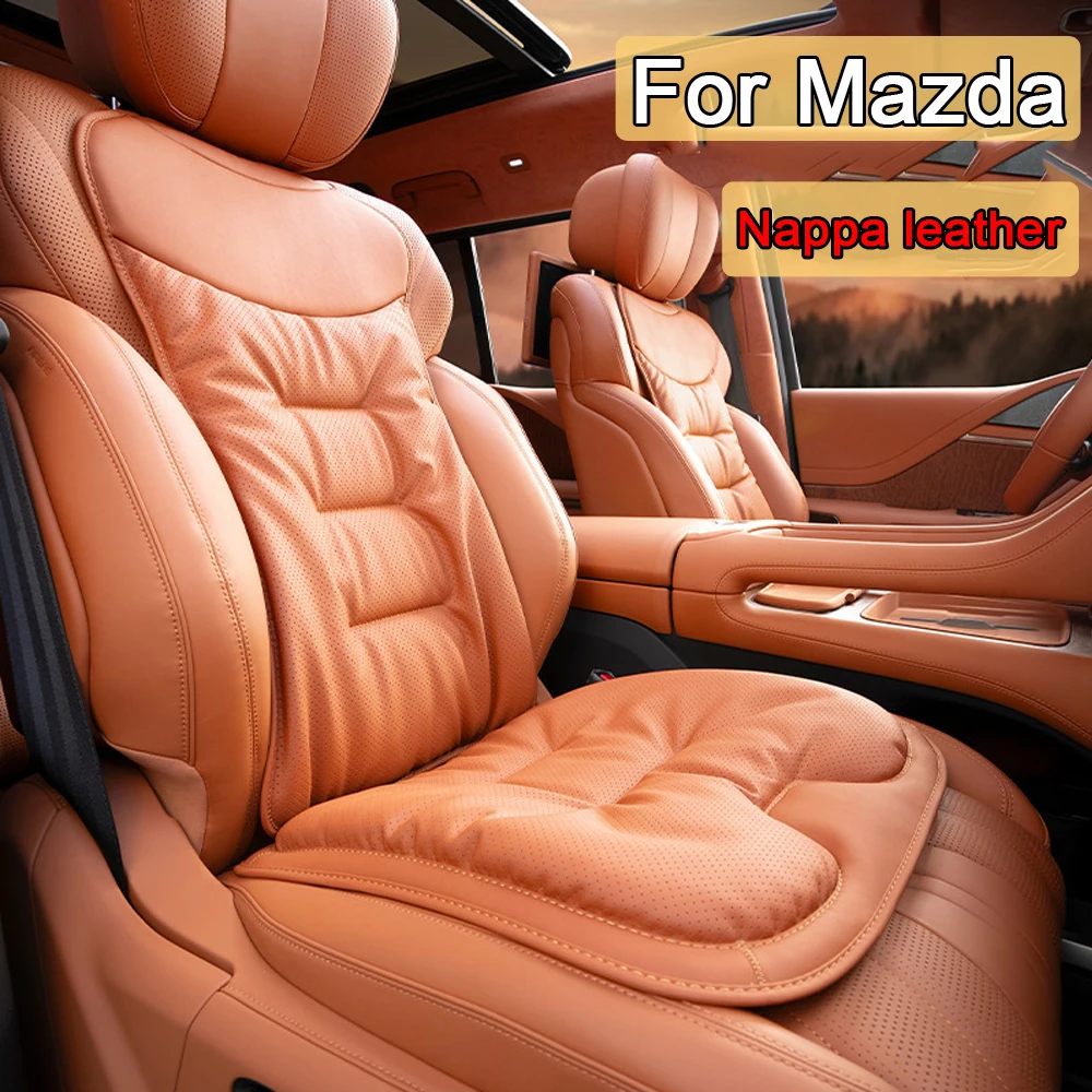 Poduszka na fotel samochodowy NAPPA skórzany pokrowiec na fotel samochodowy uniwersalny do Mazda 2 3 5 6 Atenza CX-3 CX-4 CX-5 CX-7 CX8 Akcesoria samochodowe