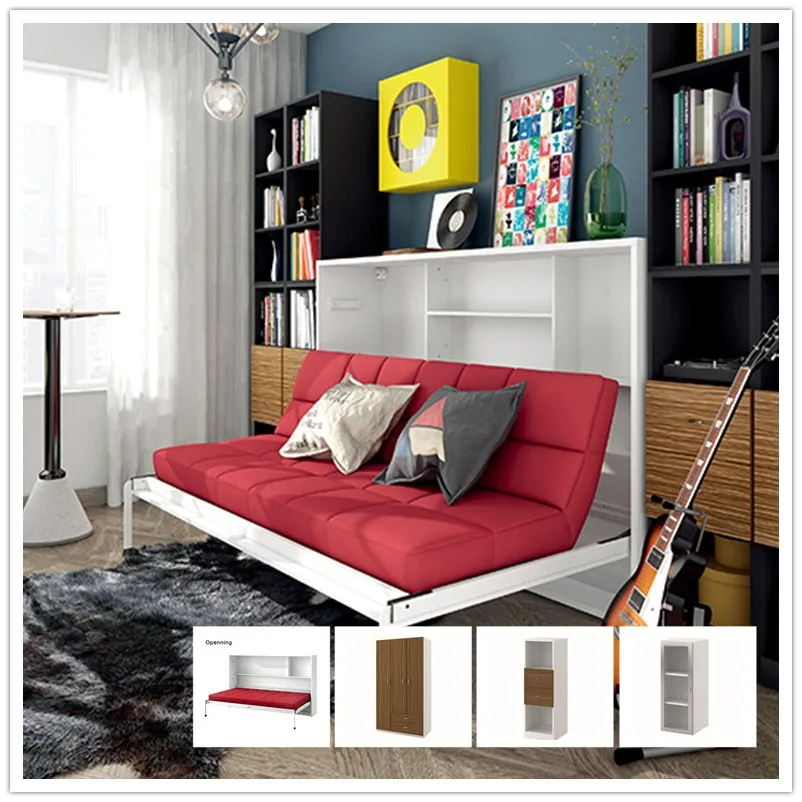 

CF124SF modern design folding sofa italian wall bed with desk