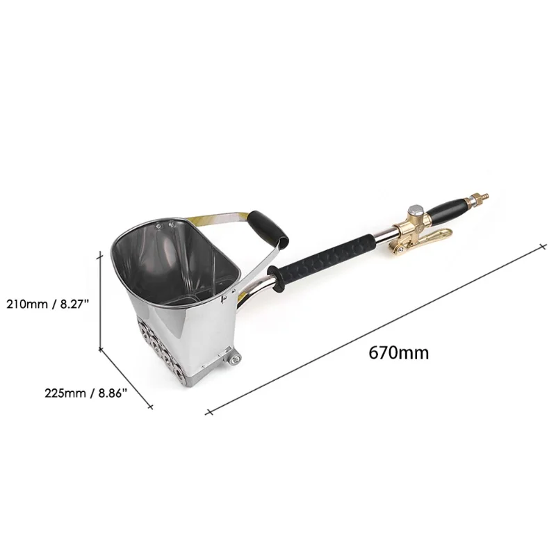 Professional Wall Mortar Sprayer Machine Stucco Shovel Hopper Ladle Cement Spray Machine Air Stucco Sprayer Plaster Hopper