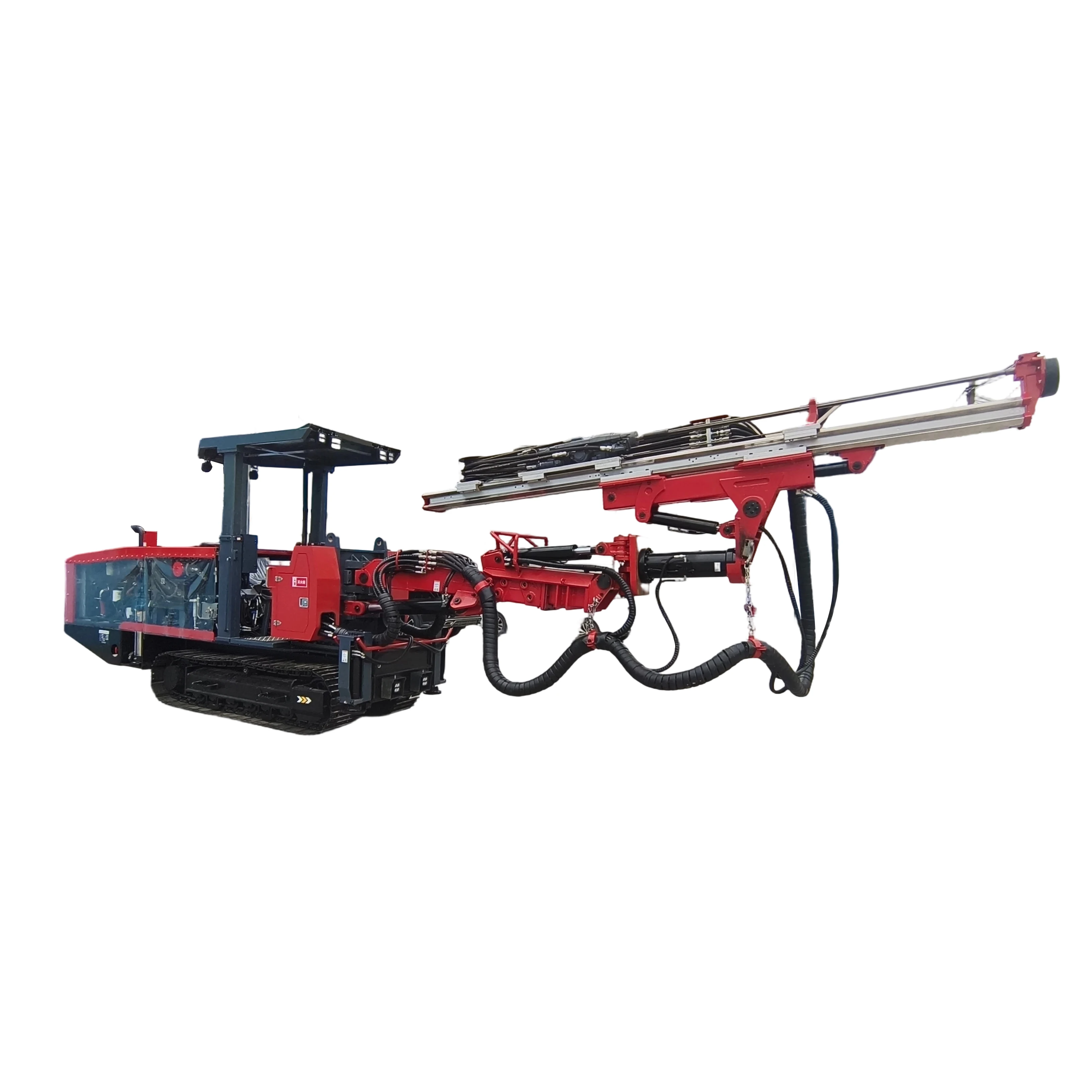Machine de forage souterrain à flèche simple pour l'exploitation minière, équipement de forage pour tunnels étroits de 2,5 m