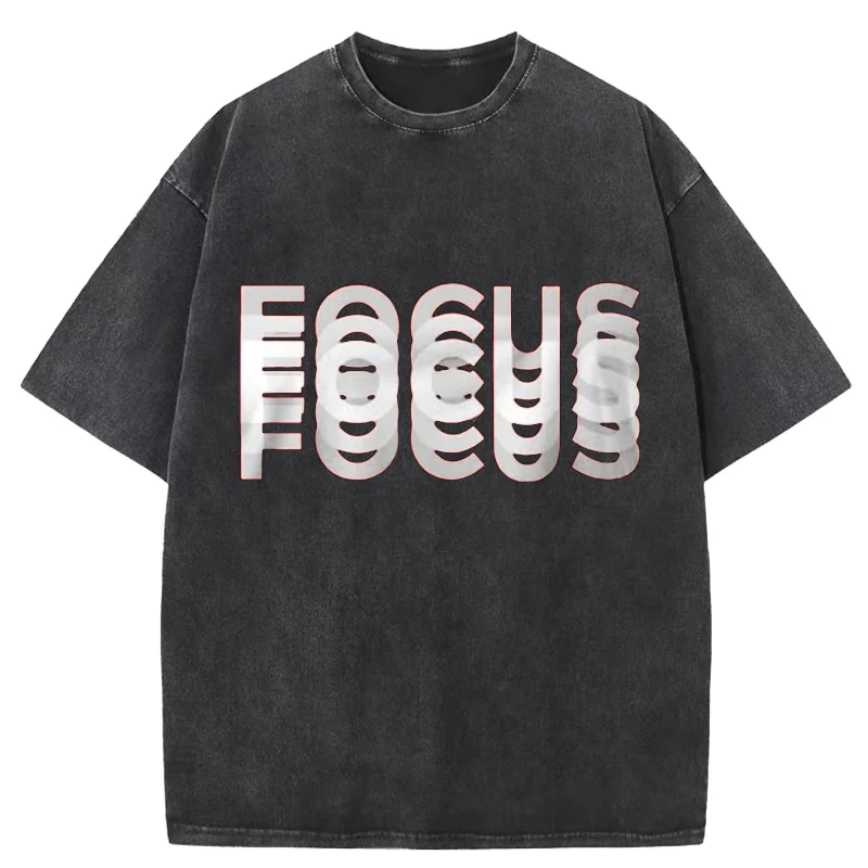 

Summmer Retro Washed T-shirs Man Cute Anmine Focus Y2k Vintage Men T-shirt Pure Cotton Leisure Sports Harajuku Summer New 2025