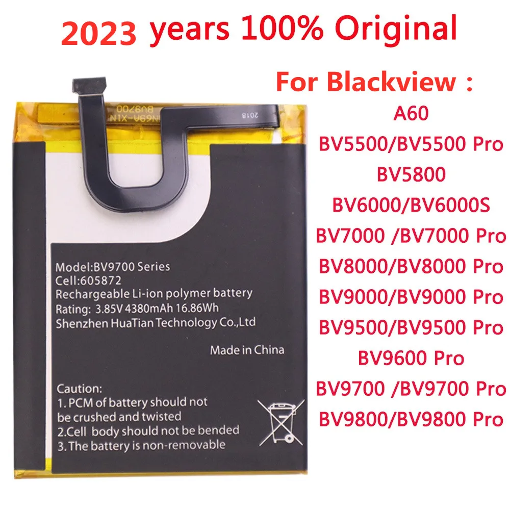 New 100% Original For Blackview BV9500 BV9600 BV9700  BV9800 Pro BV5500 BV5800 BV6000 BV7000 BV8000 BV9000 Pro A60 Phone Battery