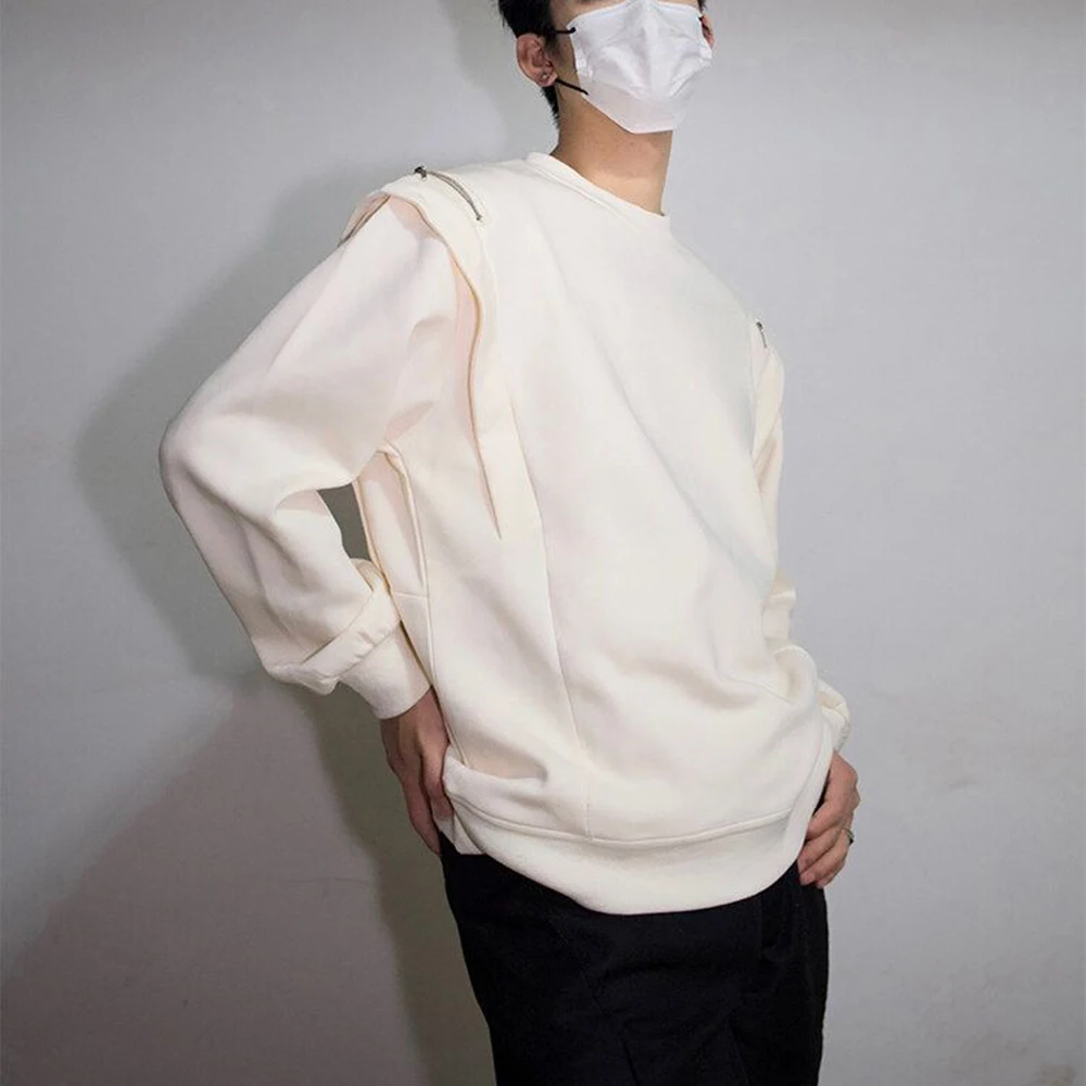 

Winter New Men's Zipper Long-Sleeve Sweatshirt American Retro Fashion Trendy Street Hip Hoo Loose Casual Niche Men's Tops