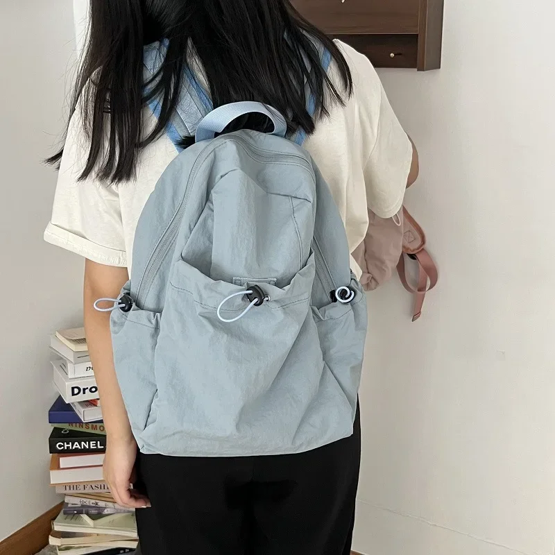 High-capacity Students Casual All Match Schoolbags Y2k Aesthetic Trendy Grunge Rucksacks Korean Simple Fashion Preppy Backpacks