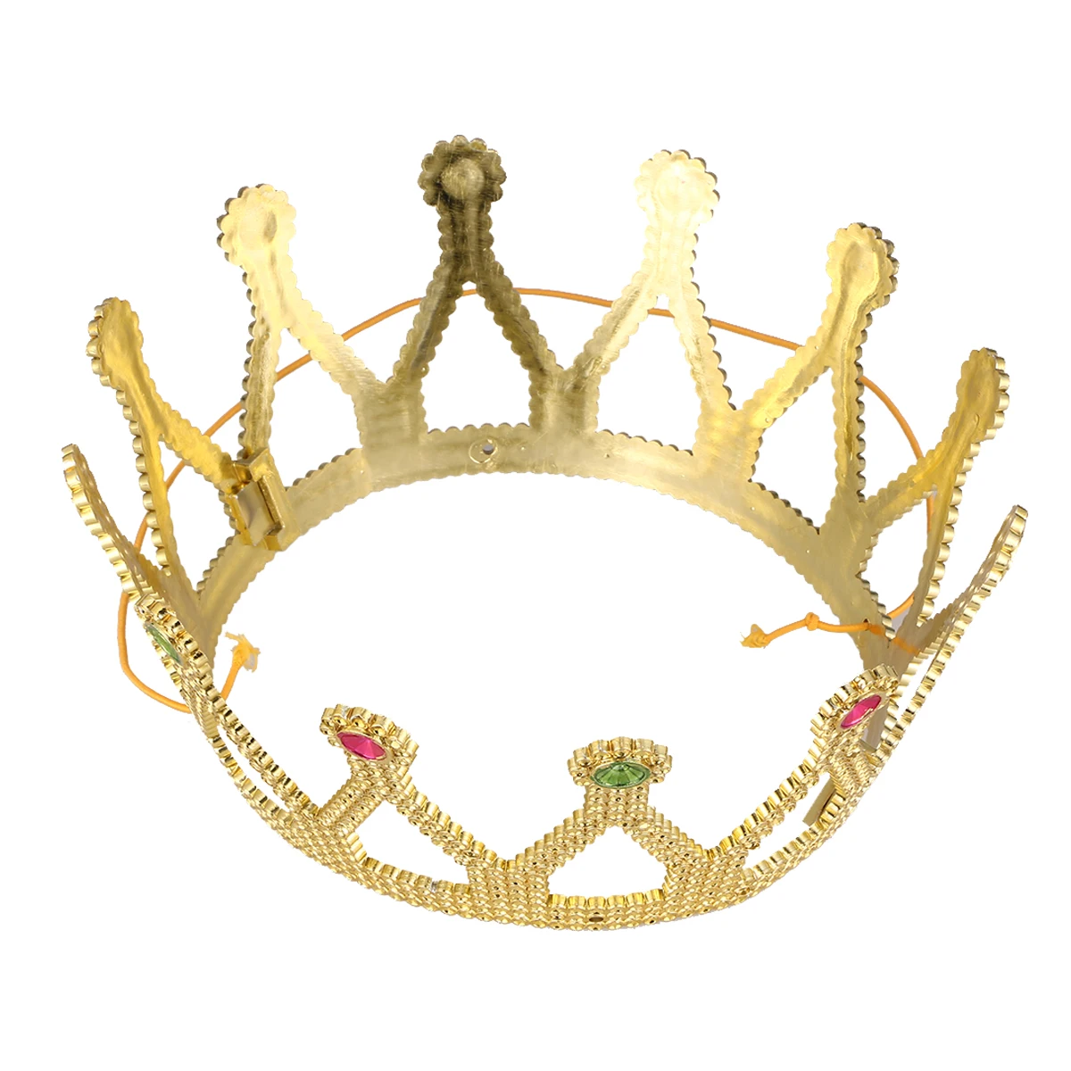 퀸 골든 할로윈 파티 정교한 왕실 중세 의상 소품 극장 결혼식 축하 액세서리 할로윈 왕