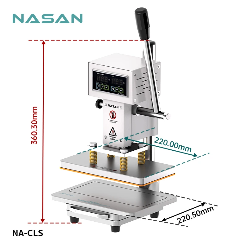 NASAN NA-CLS Pressing Machine Pressure Holding Mold for Phone iPhone LCD Screen Frame Rear Cover Housing Pressure Retention Tool