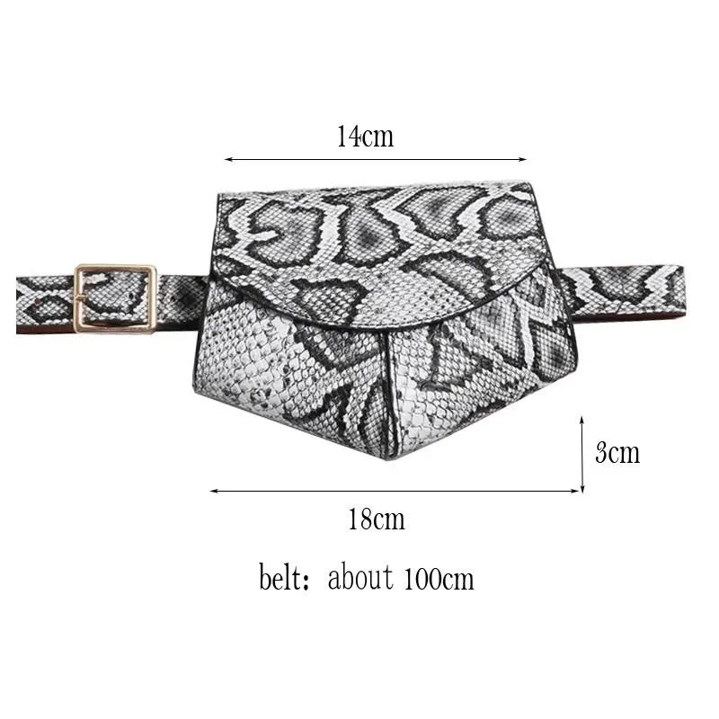 Minimalist Belt Waist Bag Women\'s Trendy Ins Style Bag Fashion Mobile Phone Bag Mini Small Bag Belt Black Street Fashion