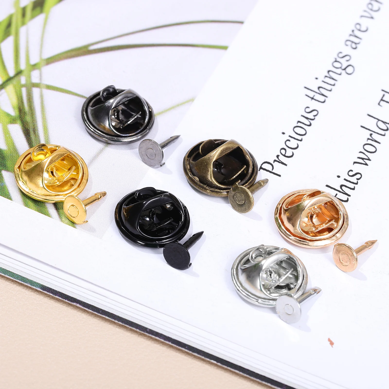 

Versatile Metal Butterfly Clutch Pin Backs for Crafts Jewelry and Badge Making