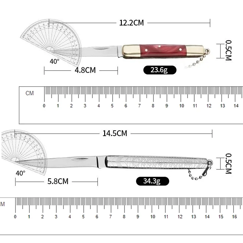 휴대용 미니 접이식 칼, 야외 절묘한 접이식 칼, 스테인레스 스틸, 가정용 과일 칼, 키체인 캠핑 칼