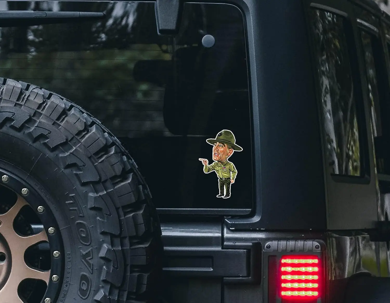 قطعة واحدة من الملصقات العسكرية المضحكة - ملصقات USMC لاصقة قوية مقاومة للماء - ملصق No Fade R Lee Ermey المستخدم #4