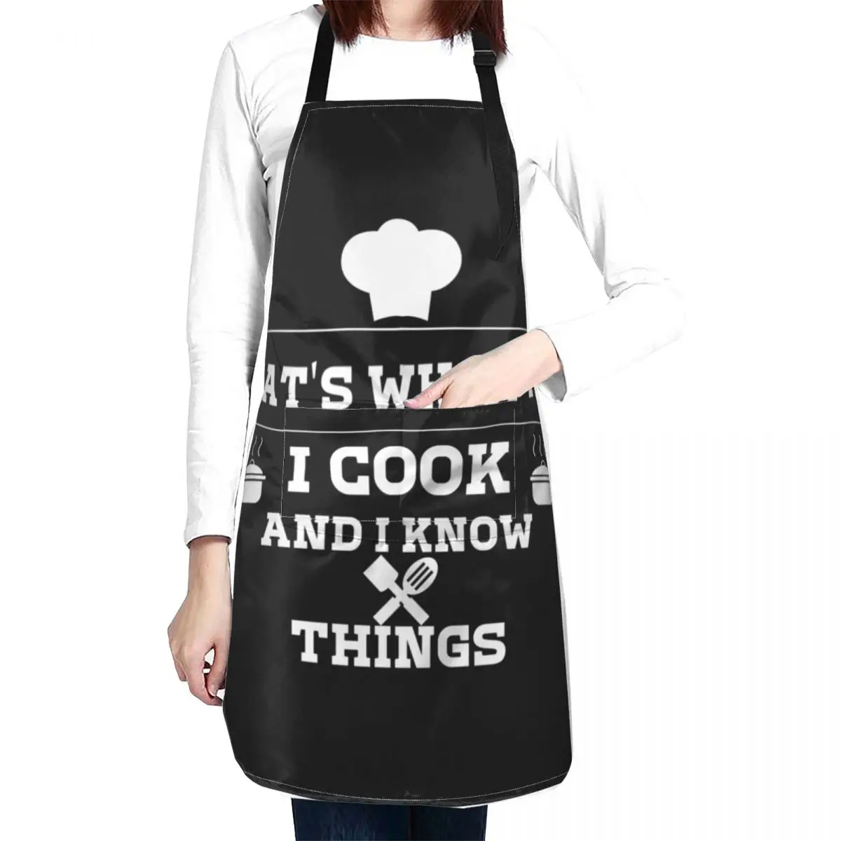 Thats What I Do I Cook And I Know Things Apron kitchen and home Chef Uniform Woman Kitchen Tools Accessories Apron