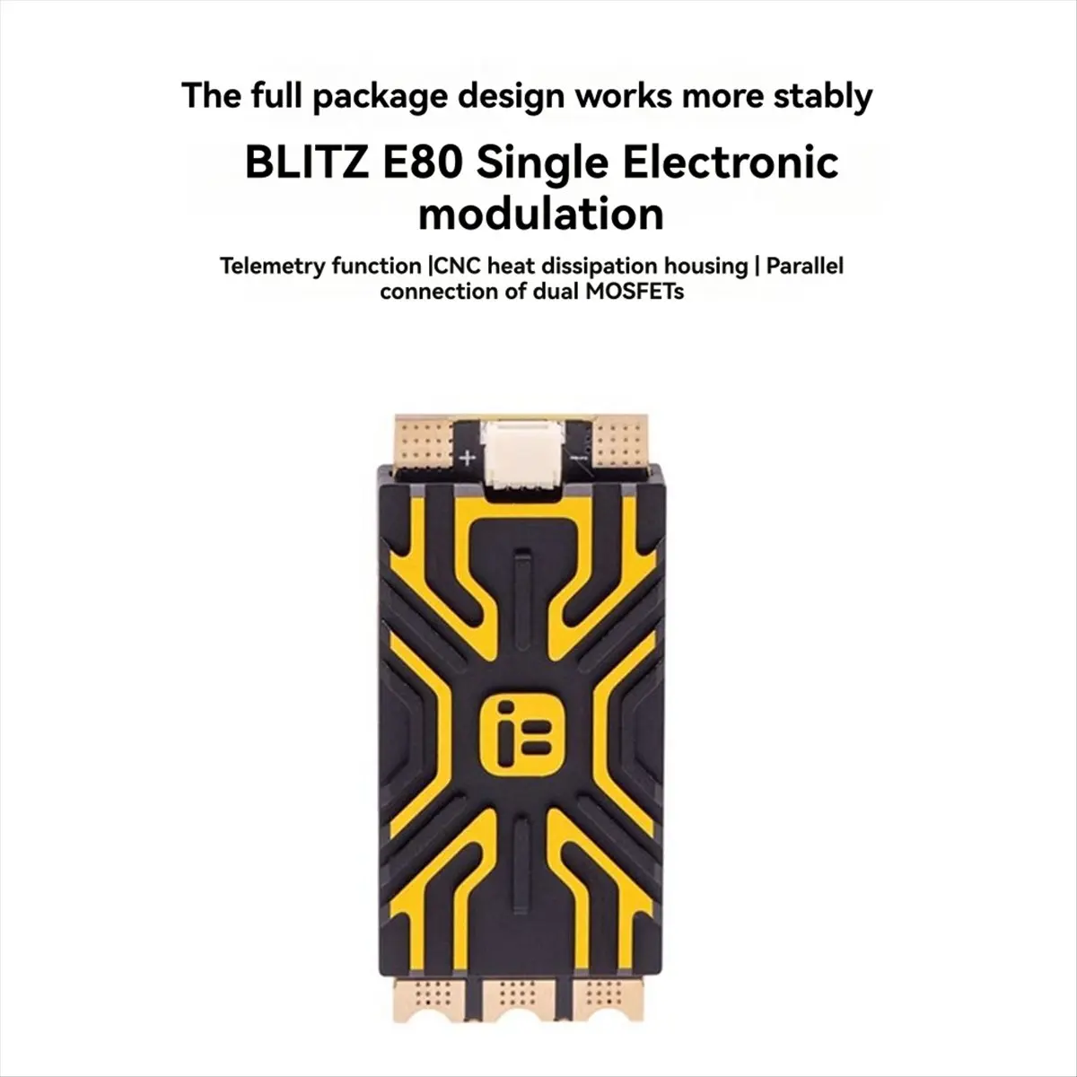 SCLS For E80 Single 32bit ESC 2-8S LIPO ESC Board with CNC Alum Cover for RC FPV Racing Drone