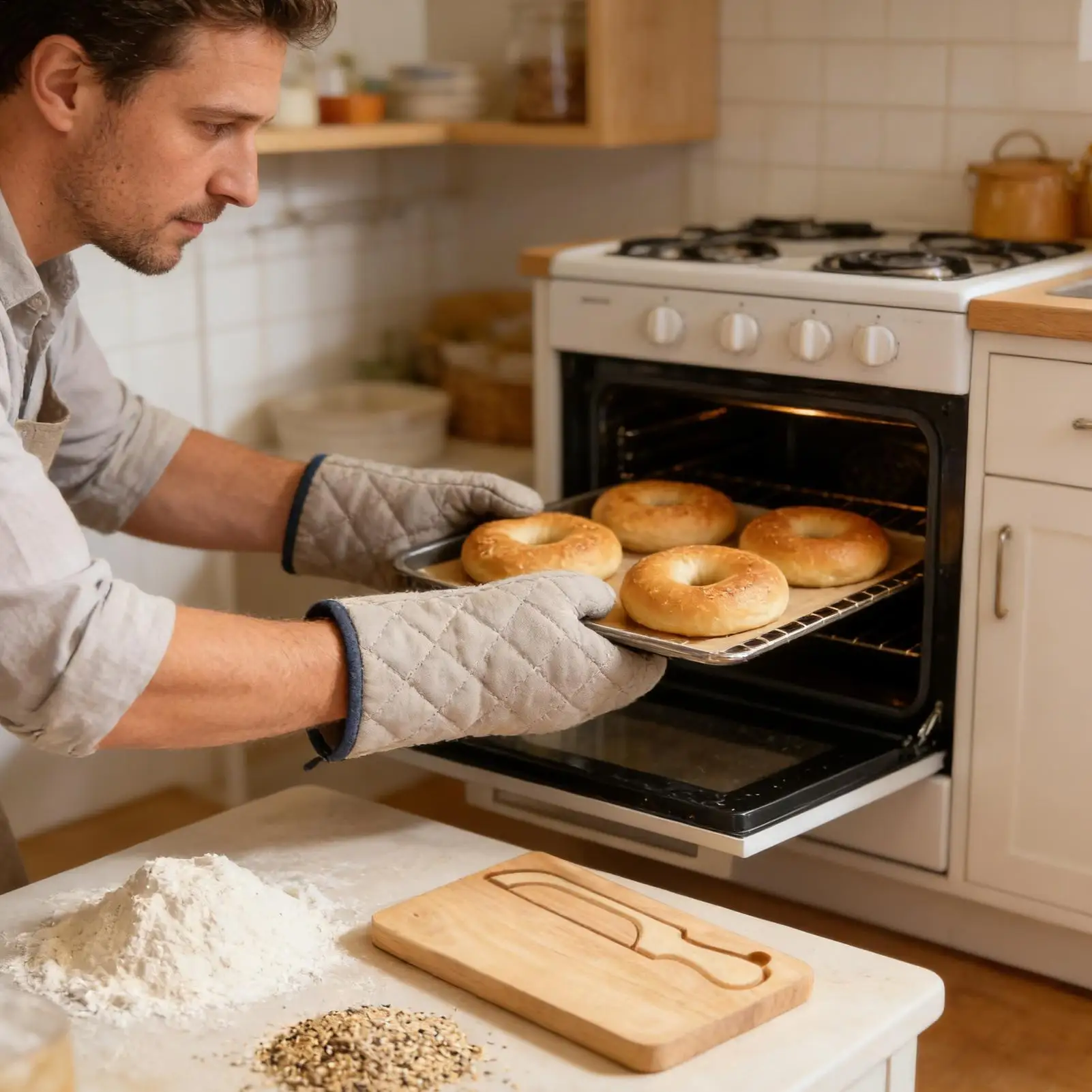 

Bread Cutter Double-Sided Bagel Bow Saw Bread Cutter And Wooden Breadboard Kit For Taost Cake Baguettes Breakfast Pastry Chefs