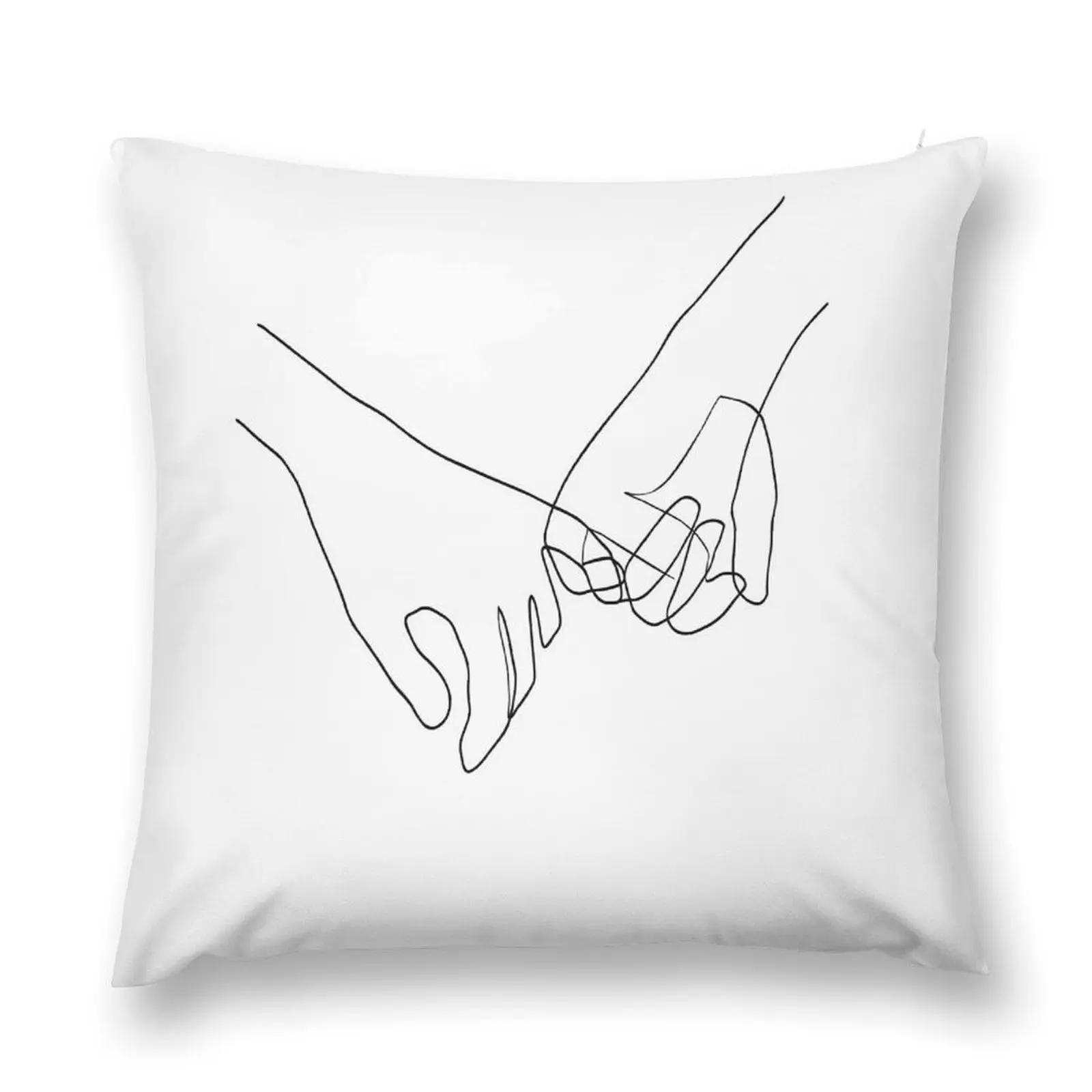 Pinky Swear - Line Art Throw Pillow Throw Pillow Covers Custom Cushion pillow