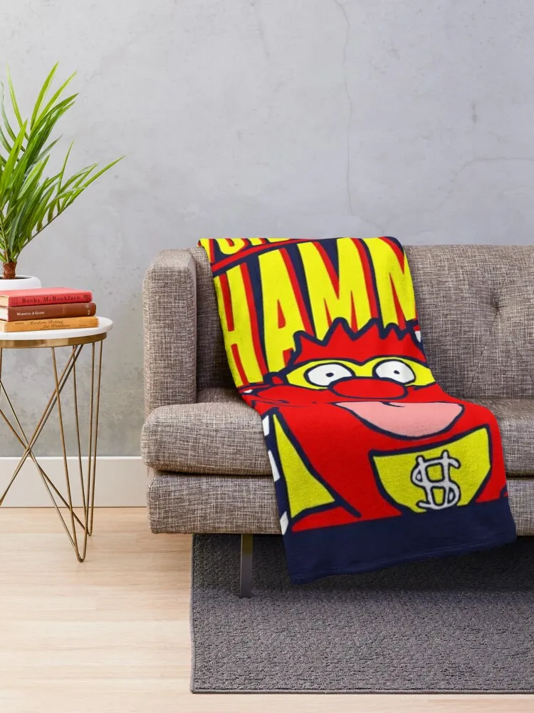 Press Your Luck Avoid the Whammy Vintage Throw Blanket Giant Sofa Flannel Fabric Blankets