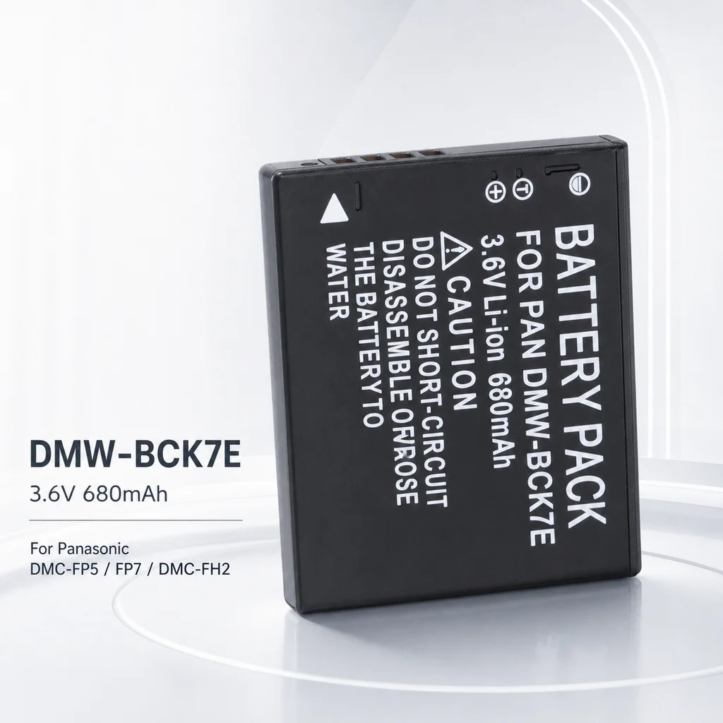 Camera Battery DMW-BCK7 DMW-BCK7E 680mAh Rechargeable Fit For Panasonic DMW-BCK7PP NCA-YN101G Lumix DMC-FP5 DMC-FP7 DMC-FH5