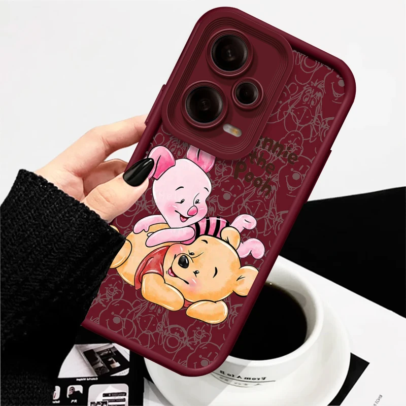 Anime Winnie The Pooh Eye Ladder For Xiaomi Redmi Note 13 12 12C 11 11S 10 10C 10A 9C 9A Pro 5G Cover Phone Case