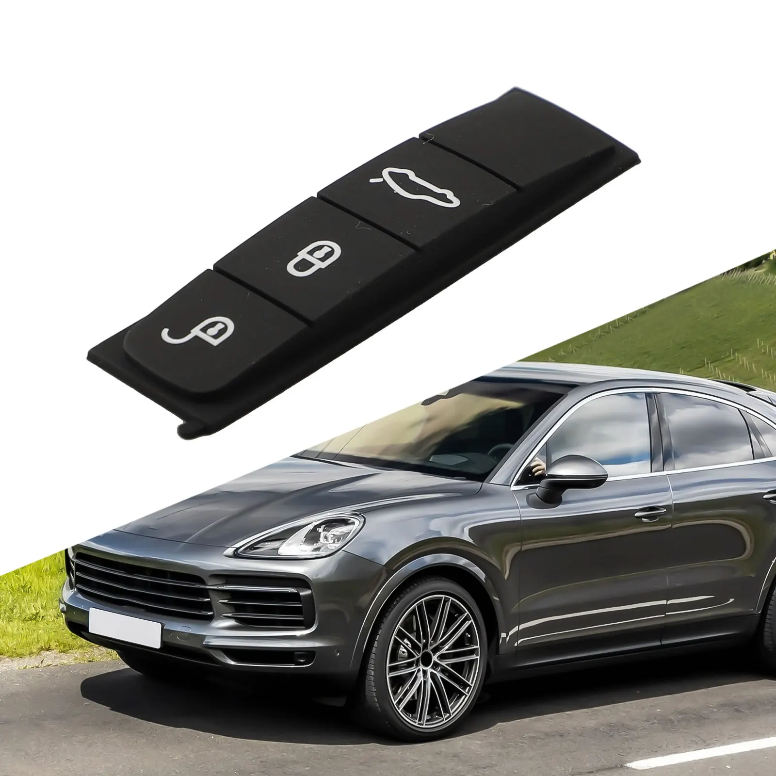 Replacement Key Shell Button Pad for Panamera For Cayenne 2018 2020 Restores Key Functionality Quick Installation