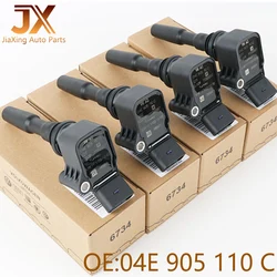 04E905110C 4 PCS Ignition coil For EA211 Audi A1 A3 VW POLO GOLF MK7 Skoda Yeti Fabia New Tiguan Passat 1.2T 1.4T 04E 905 110 C