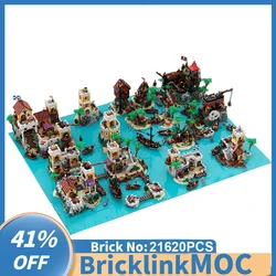 New 21620PCS medieval Pirate World Series MOC Ultimate Pirates Imperial Islands creative ideas children Toy Gift building blocks