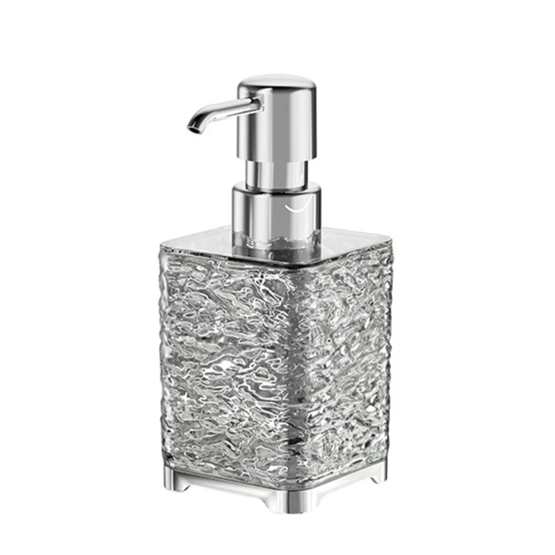 Glass Soap Dispenser Foam Soap Dispenser with Diamond Glass Refillable Hand Soap Dispenser Worktop Soap Dispenser Dropship