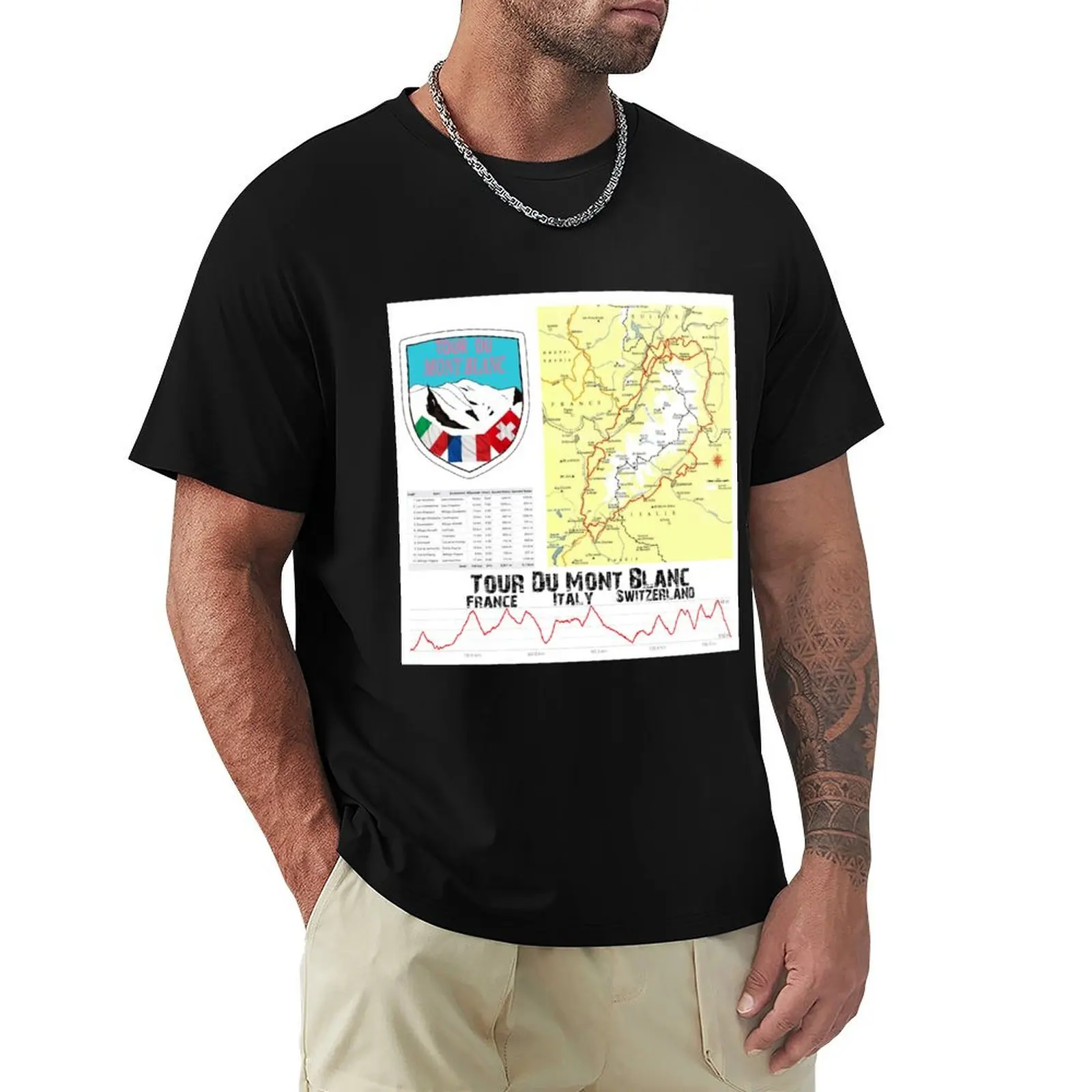 Tour Du Mont Blanc T-Shirt Sweat Resistant Workout Tee Shirt