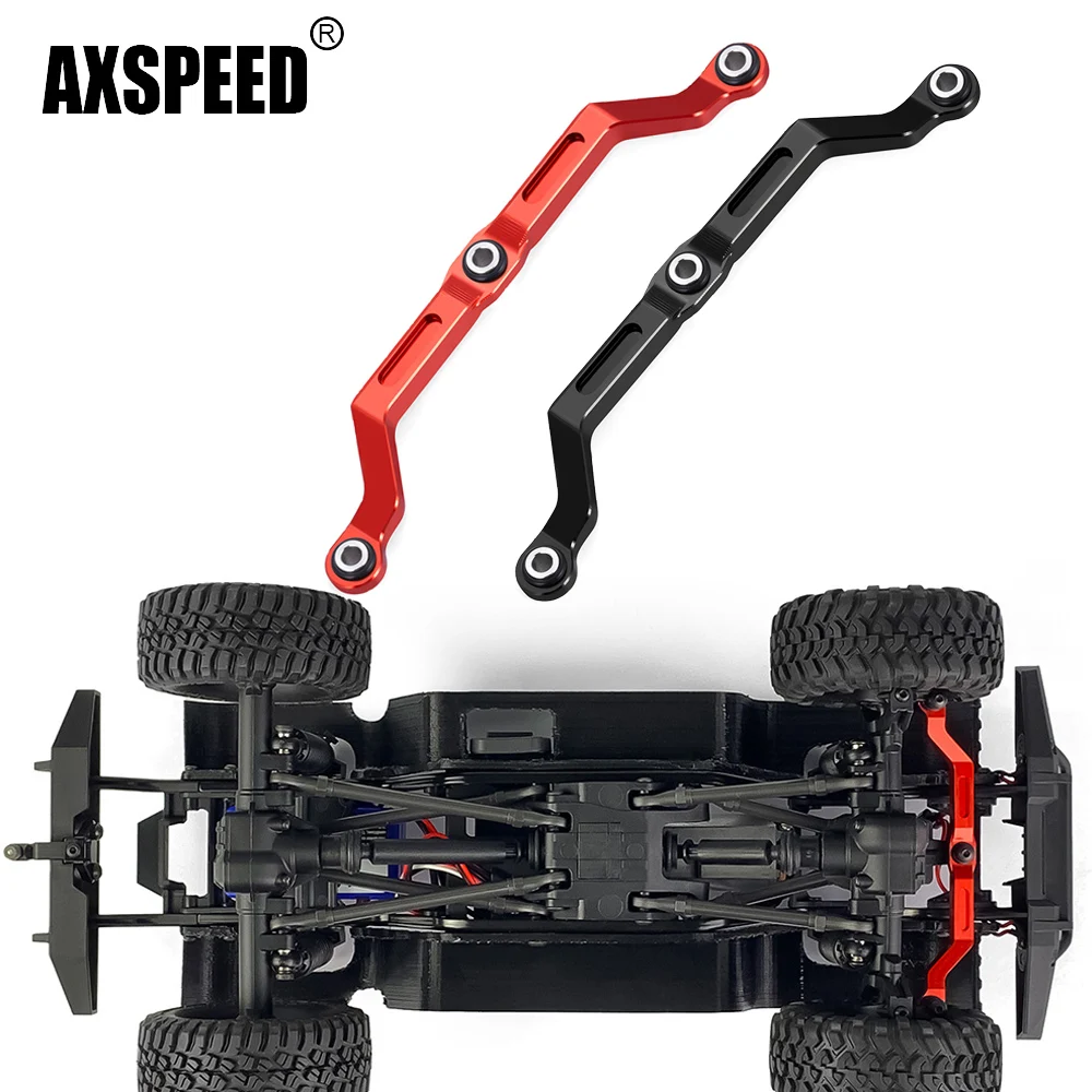 AXSPEED Pręt łączący układu kierowniczego ze stopu aluminium do TRX-4M Bronco Defender K10 F150 1/18 RC Crawler Car Model Upgrade Parts