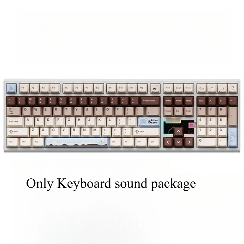 WEIKAV Nut108 Keyboard Sound Package Custom PORON Sandwich Cotton PC/POM Positioning Plate for Mechanical Keyboard Accessories