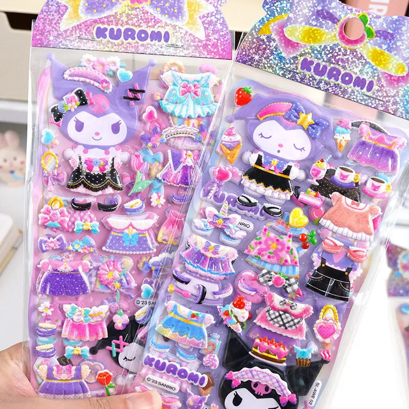 

Coolomi Coolomi 3D double-layer dressing stickers, children's cartoon puzzle dressing, cross dressing stickers, toys