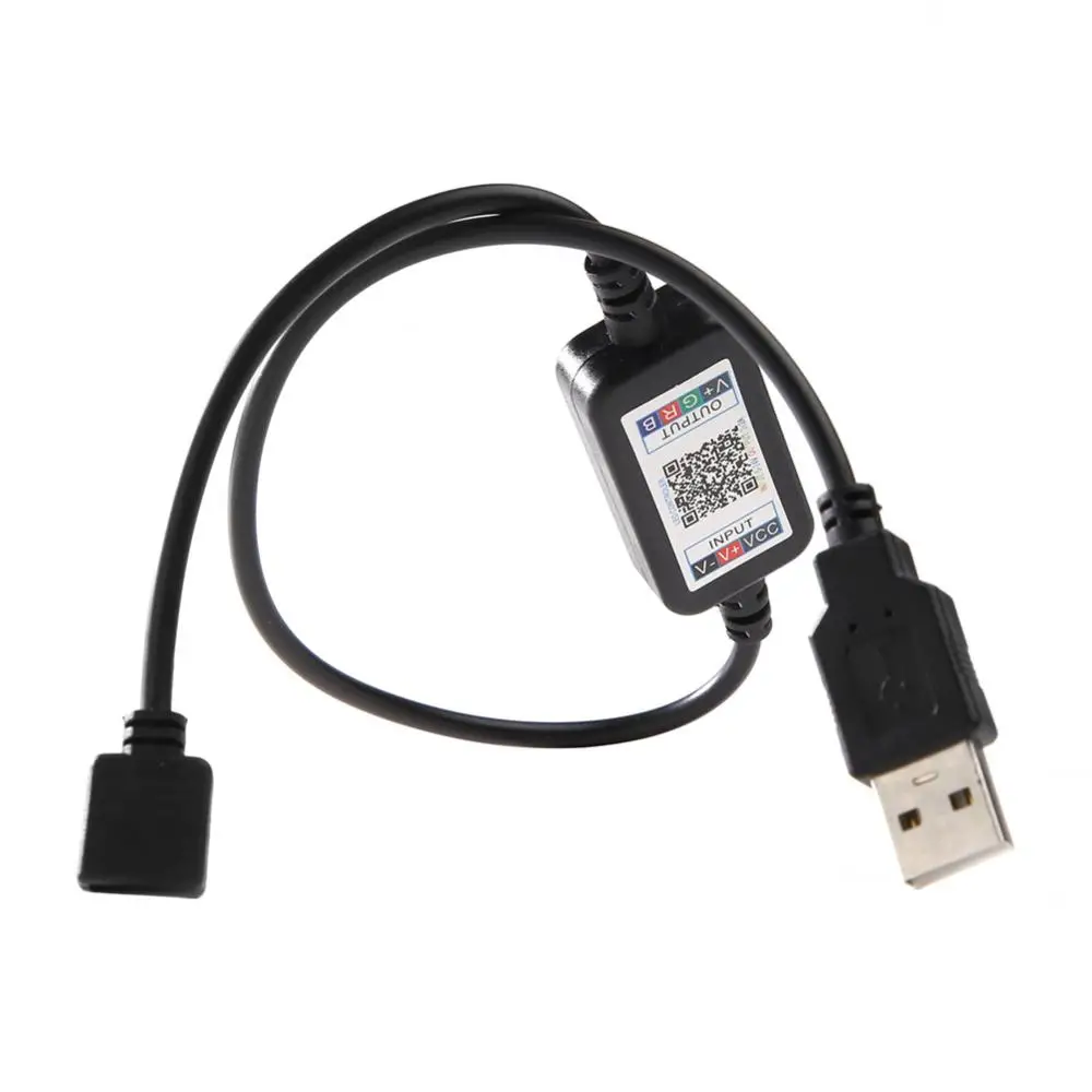 RGB สำหรับแถบไฟ LED ไฟ MINI DC 5-24V ควบคุมผ่านแอปโทรศัพท์รองรับบลูทูธสาย USB สำหรับไฟแถบไฟ LED