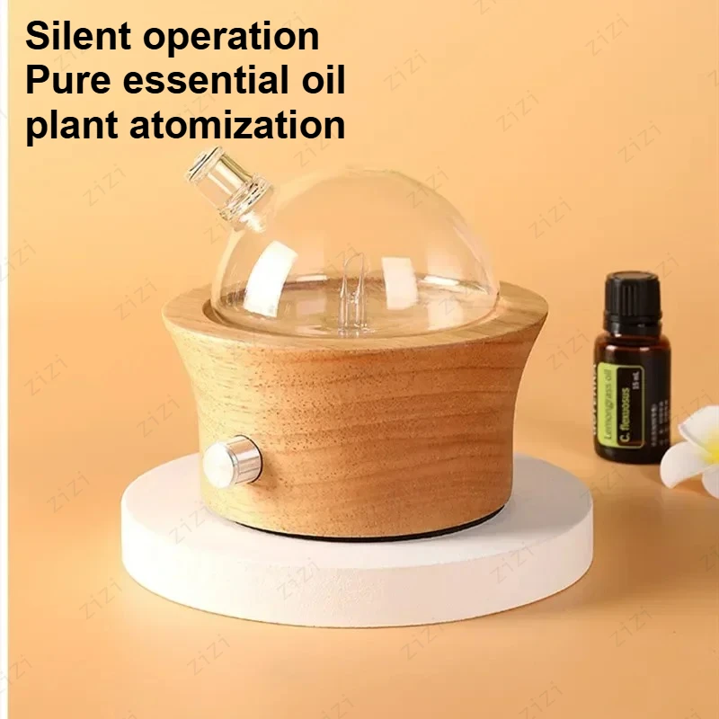

Wooden Glass Negative Ion Aromatherapy Machine Pure Essential Oil Diffuser Waterless Aromatherapy Machine Air Atomizer