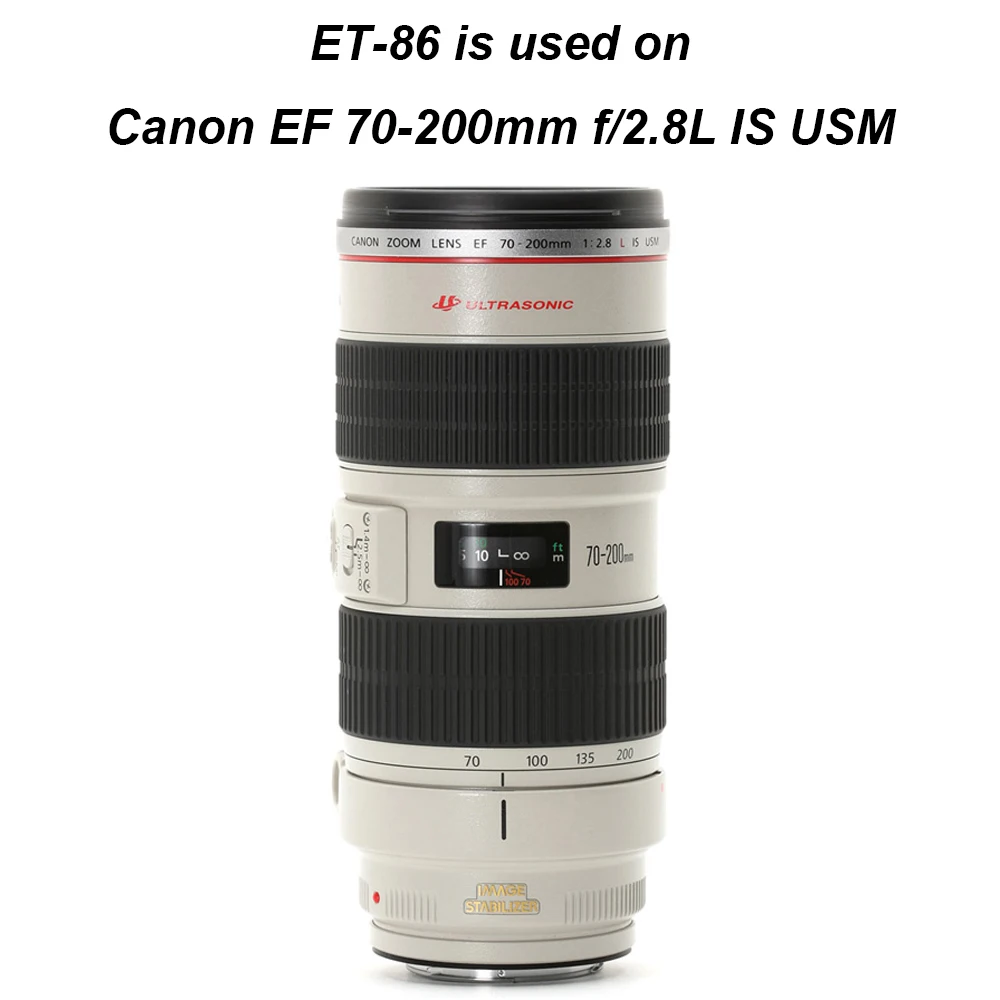 Parasol de repuesto profesional ET-86 Canon 70-200mm 2.8 L IS USM Blanco ET86