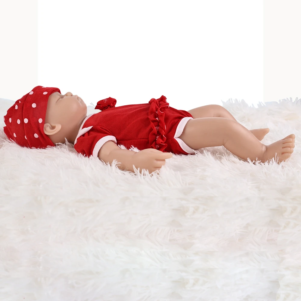IVITA WG1509 15 pollici 100% Silicone Reborn Baby Doll Realistico Non Verniciato Ragazza Bebe Bambole Morbide con Vestiti per Bambini Giocattoli per Bambini