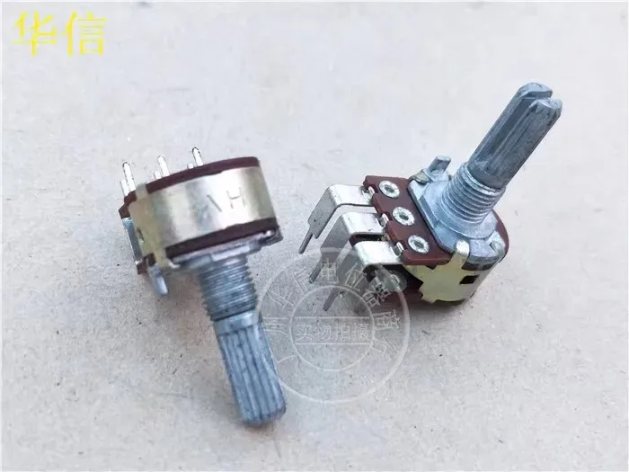 HV 16 type double bend leg potentiometer MN100K axis 20MM [ with center point ] middle return to zero