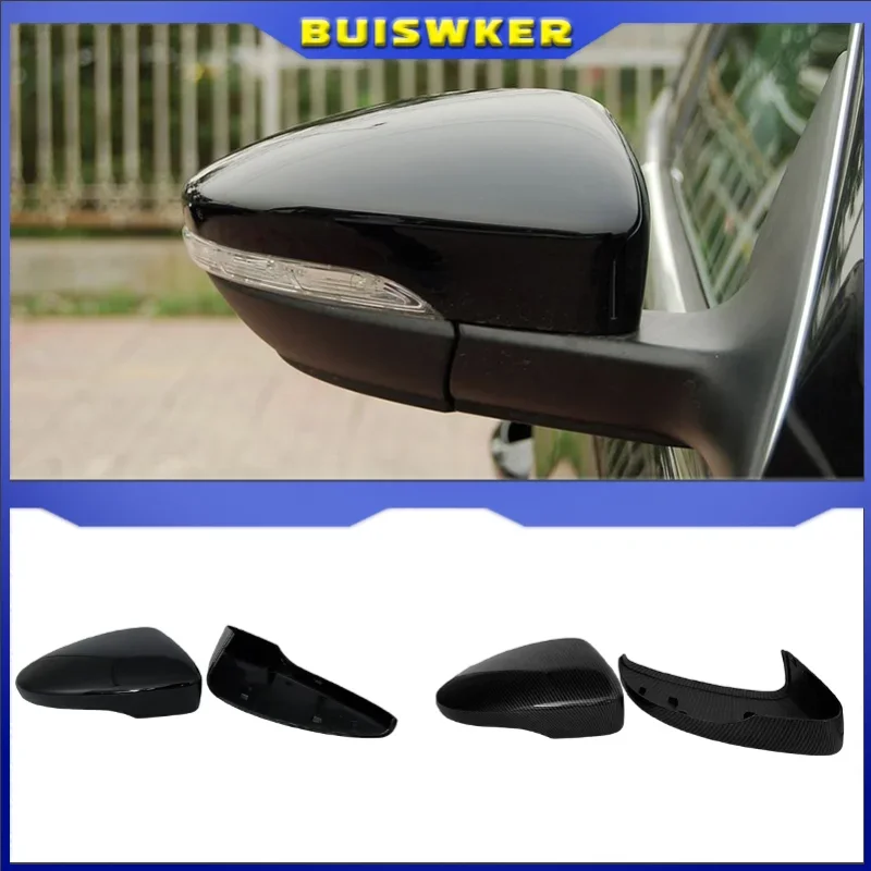 Black Side Wing Mirror Cover for VW Golf 7.5 MK7 7 GTD R GTI 6 Passat B7 CC Scirocco E-GOLF Polo 6R 6C MK6 Cap for Jetta 6 MKVI