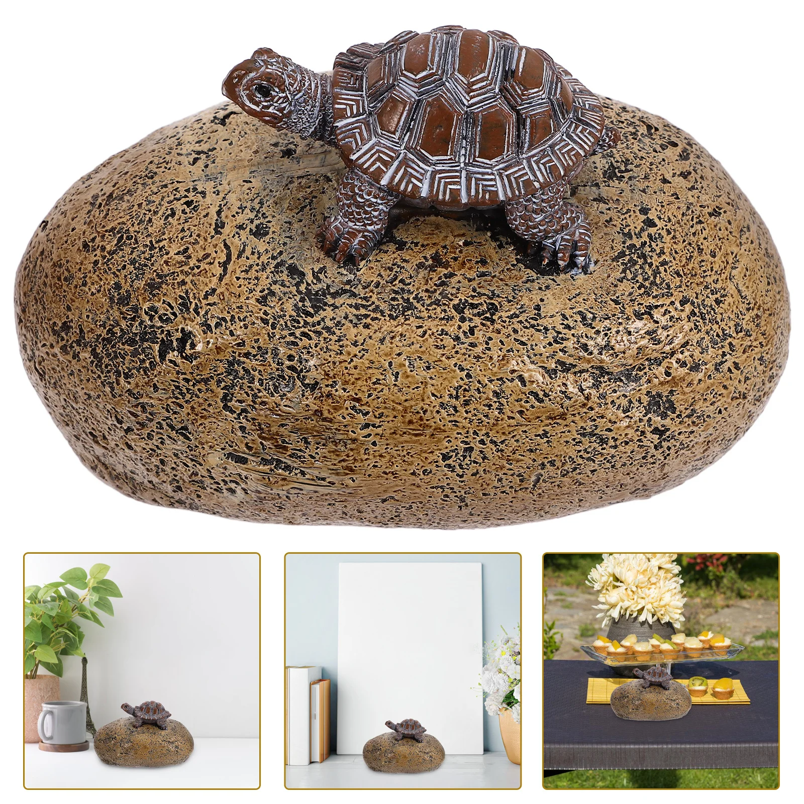 

Turtle Shaped Fake Rock Holder Outdoor Garden Storage Waterproof Yard Key Hider For Outside Hidden Key Storage Container