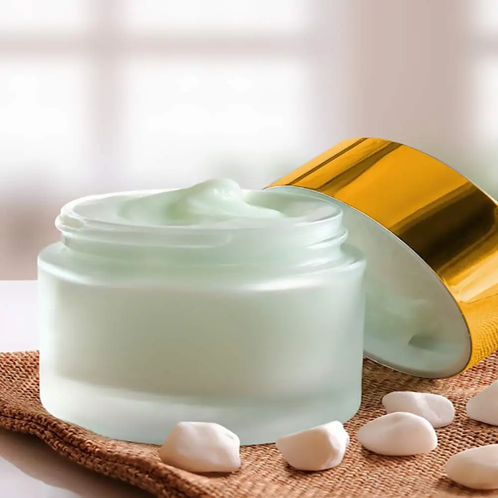 24-6 قطع برطمانات كريم زجاجية 15/30 مل برطمان زجاجي شفاف بلوري، حاوية مستحضرات تجميل فارغة قابلة لإعادة الملء لمرهم كريم الوجه